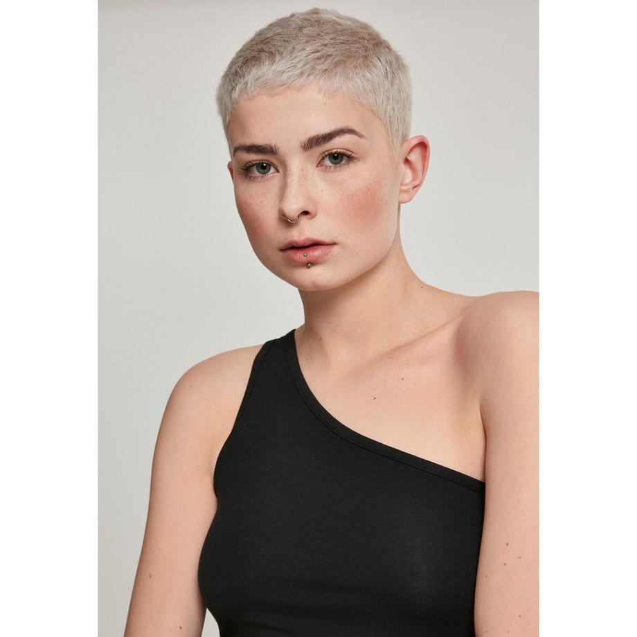 URBAN CLASSICS Basic One Shoulder Crop Top  