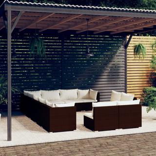 VidaXL Garten-lounge-set poly-rattan  