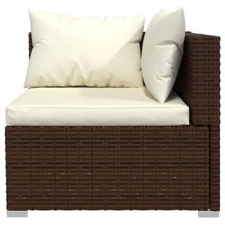 VidaXL set lounge giardino Polirattan  