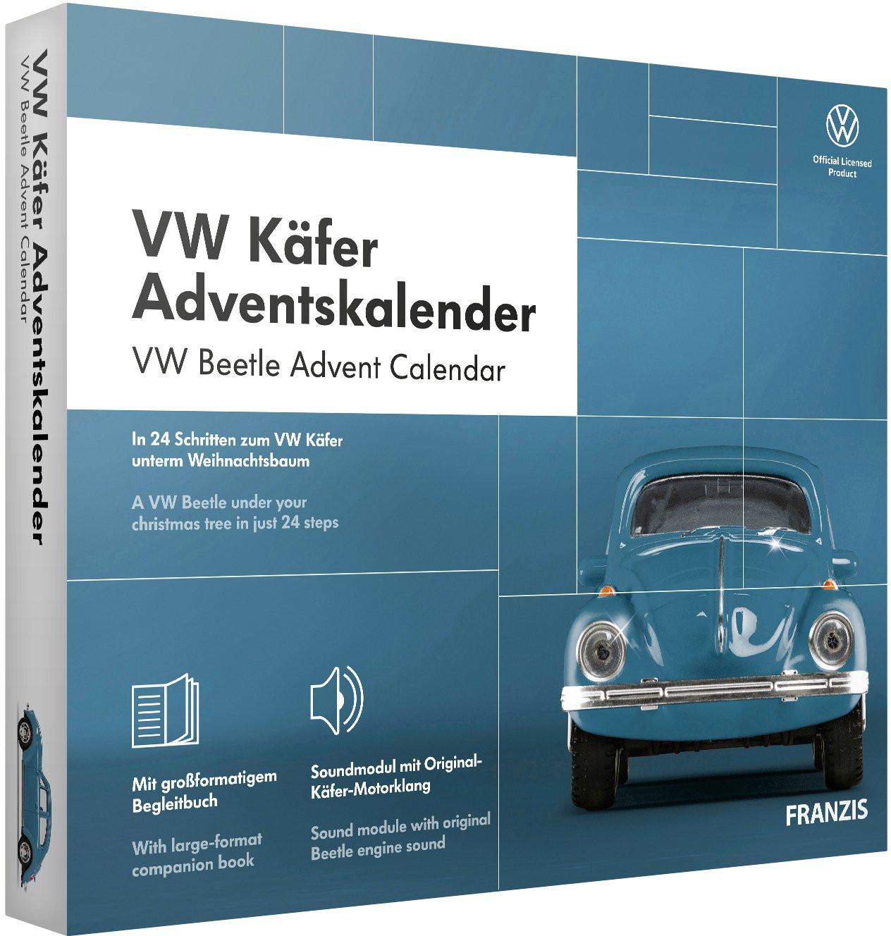 FRANZIS  Modellfahrzeug Adventskalender VW Käfer 