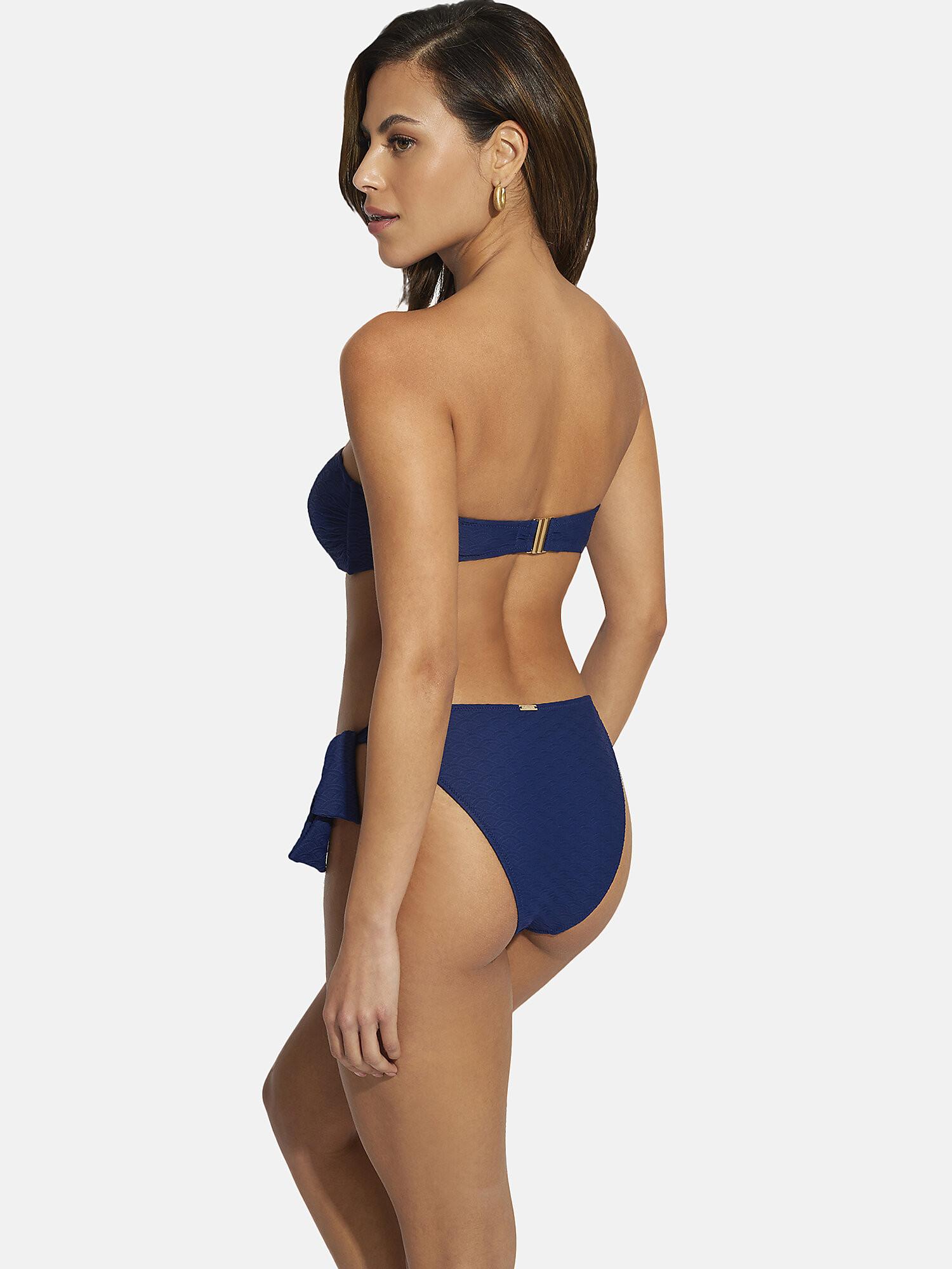 Selmark  Bas maillot slip de bain taille basse à nouettes Sicilia 