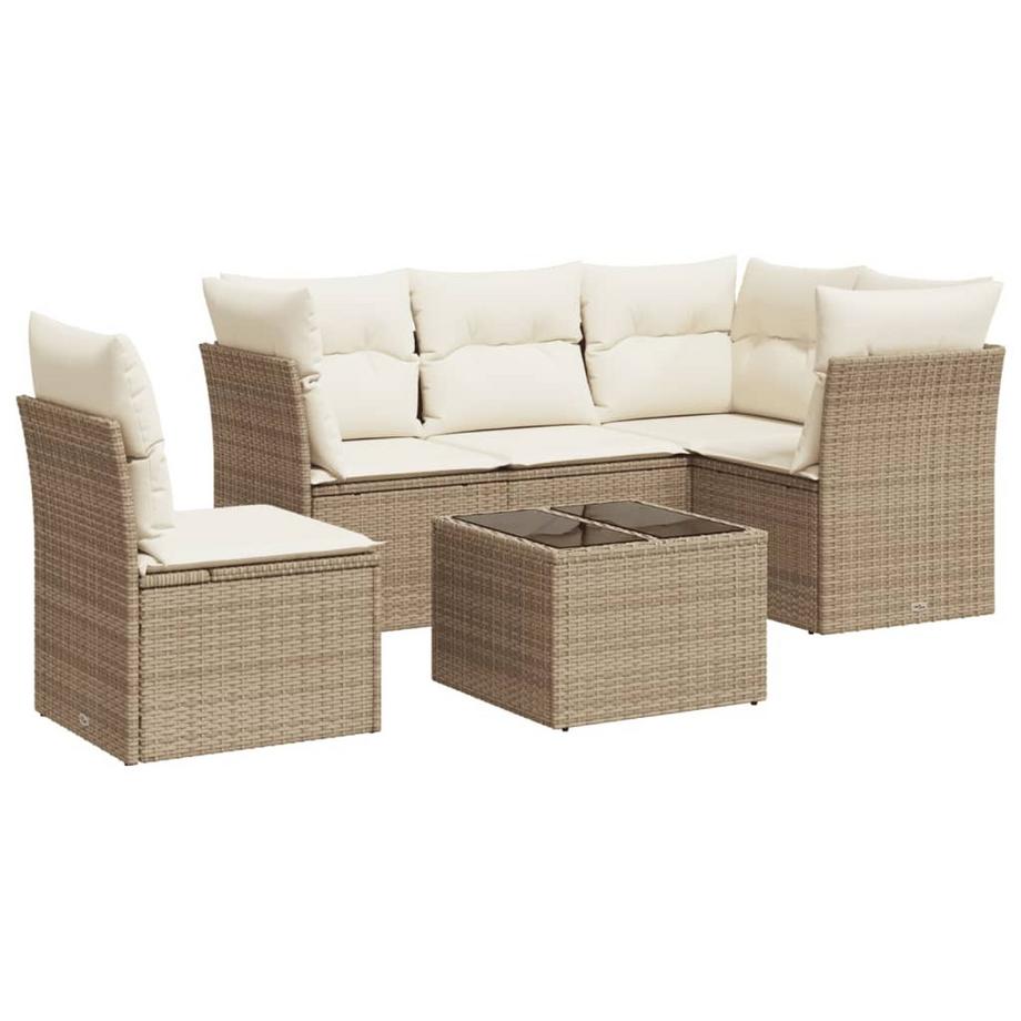 set divano da giardino Polirattan
