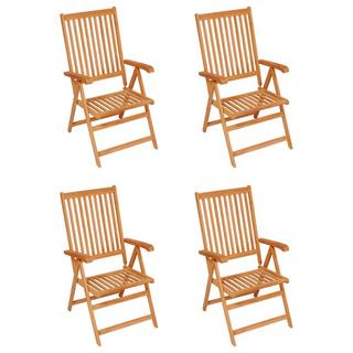 VidaXL sedia da giardino Teak riciclato  