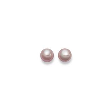 Clous d'oreilles or jaune 750 perle d'eau douce 8,5-9mm