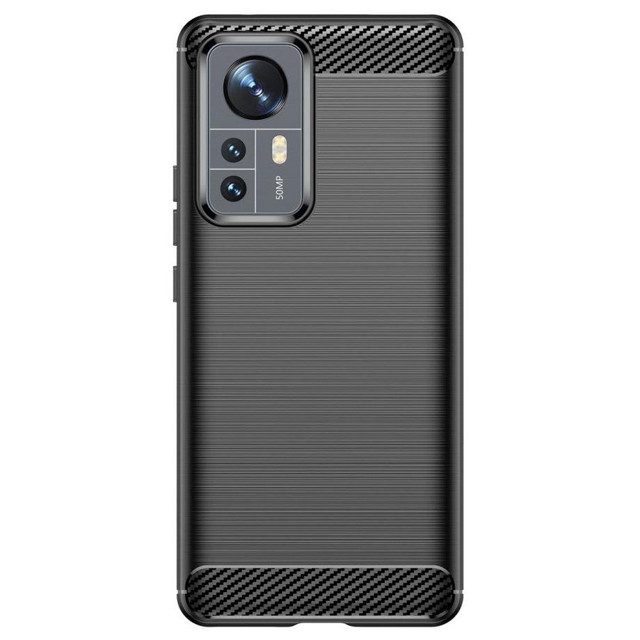 Cover-Discount  Xiaomi 12 Pro - Metall Carbon Look Hülle 