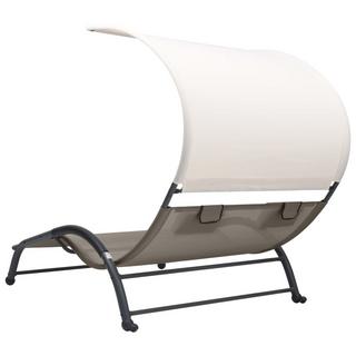 VidaXL Chaise longue acier  