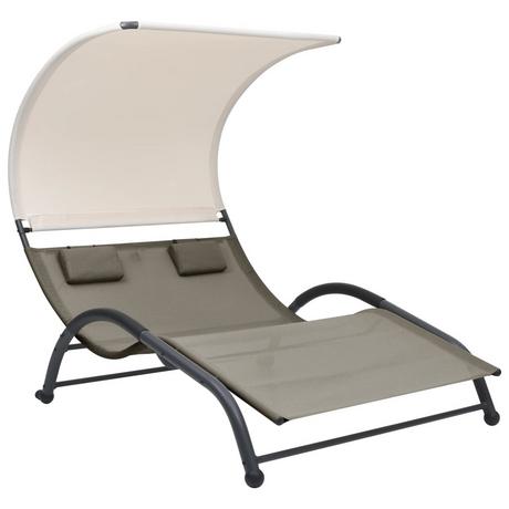 VidaXL Chaise longue acier  