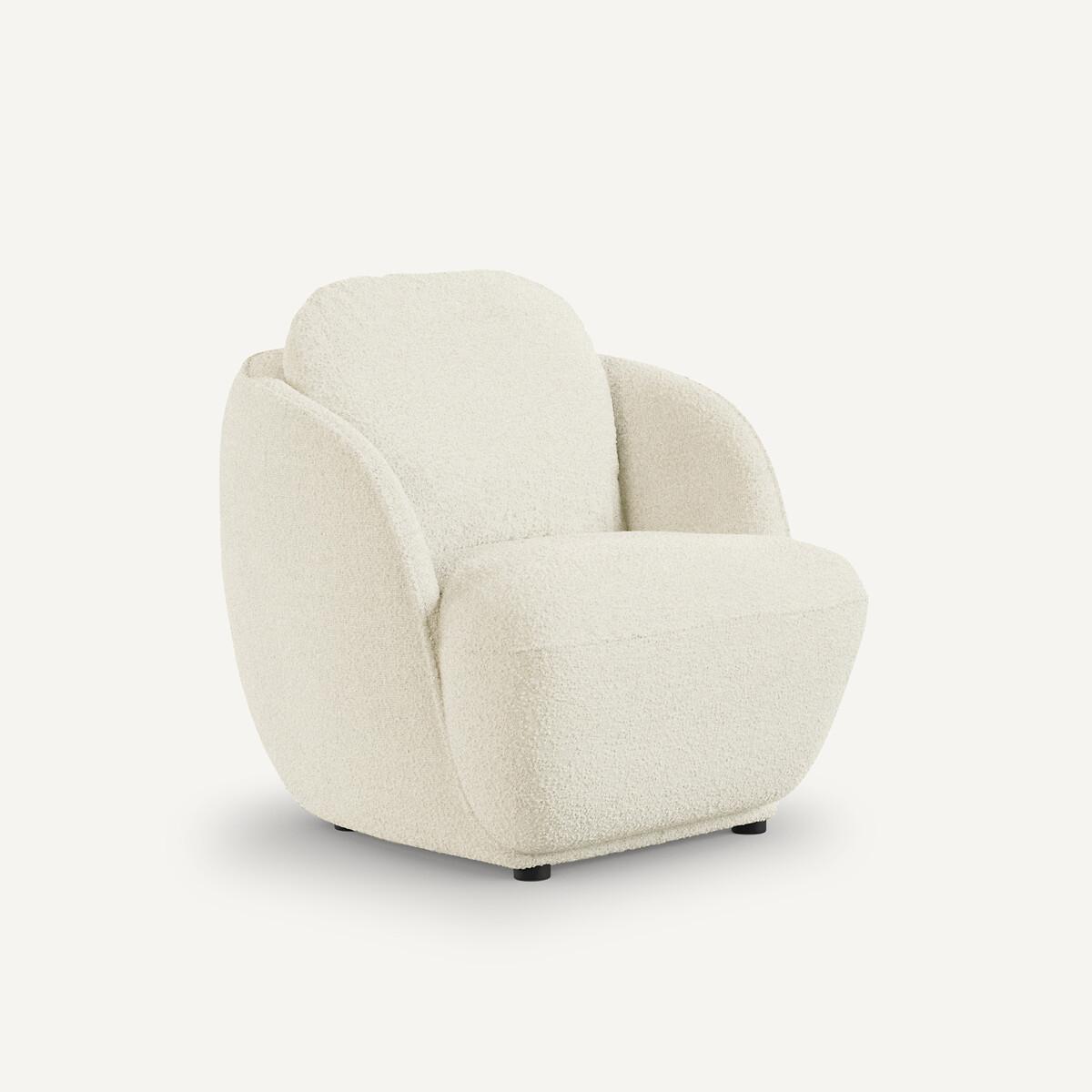 AM.PM Fauteuil boule tissu bouclette  