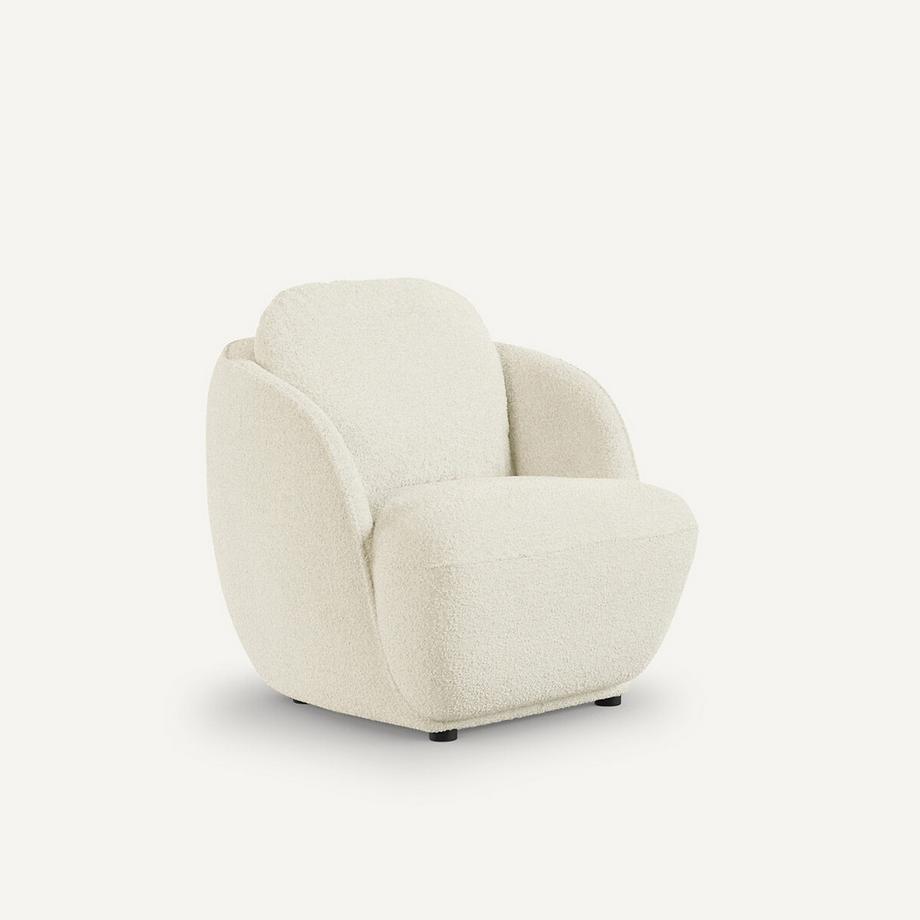AM.PM Fauteuil boule tissu bouclette  