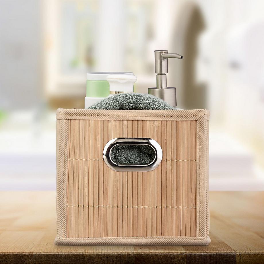 Northix Aufbewahrungskorb Bamboo Schmal  