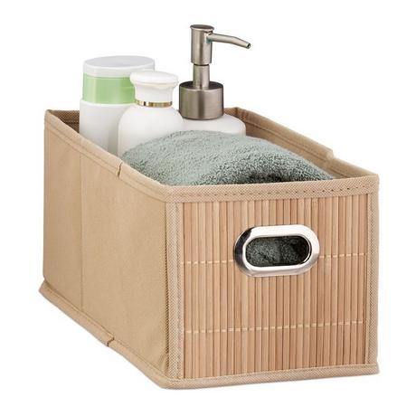 Northix Aufbewahrungskorb Bamboo Schmal  