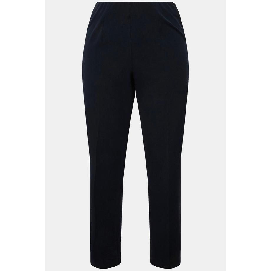 Ulla Popken Pantaloni 7/8 Gamba Slim Vita Elastica  