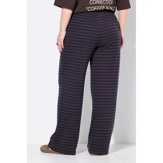 Studio Untold Pantalon large en jersey côtelé à rayures  