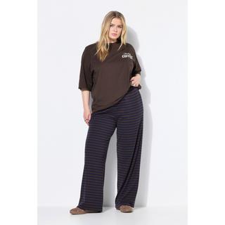 Studio Untold Pantalon large en jersey côtelé à rayures  