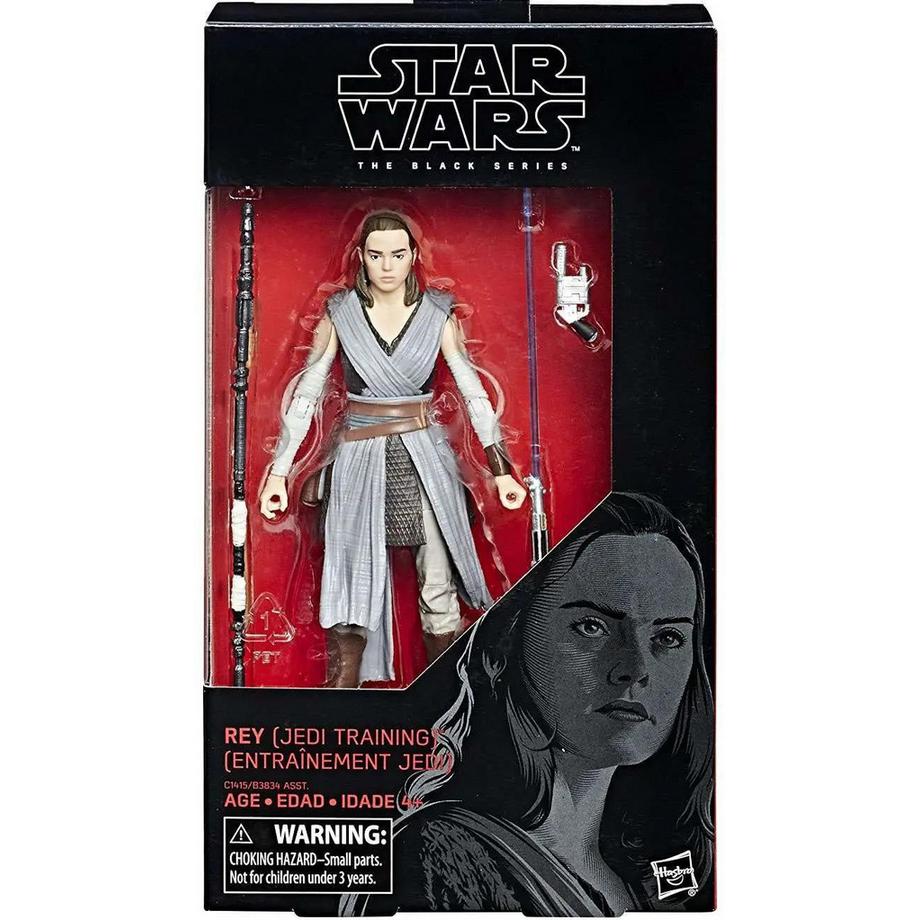 Hasbro  Star Wars The Last Jedi Black Series Wave 23 Rey Action Figure [Jedi Training] 