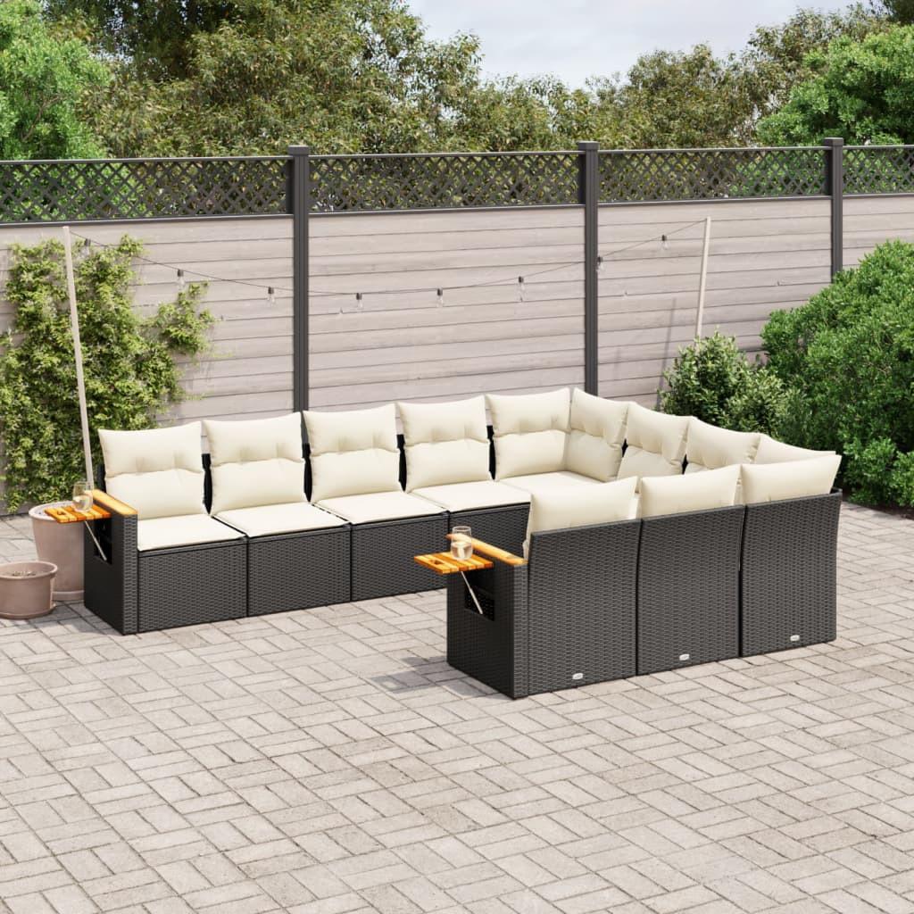 VidaXL set divano da giardino Polirattan  