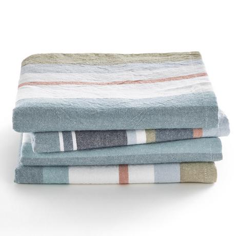 La Redoute Intérieurs Servietten aus gewaschener Baumwolle gewebt-gefärbt  