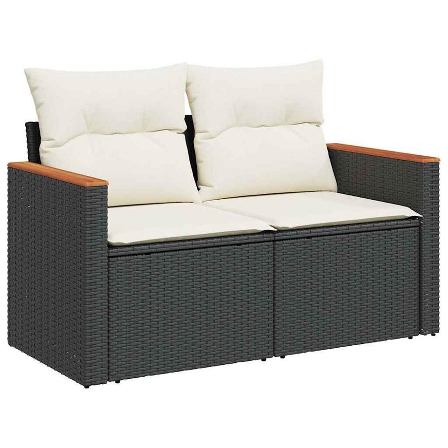 VidaXL set di divani da giardino Polirattan  