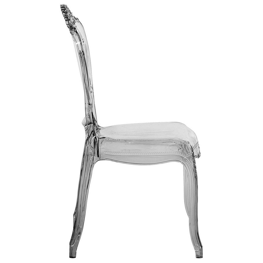 Beliani Lot de 2 chaises de salle à manger en Polycarbonate Glamour VERMONT  