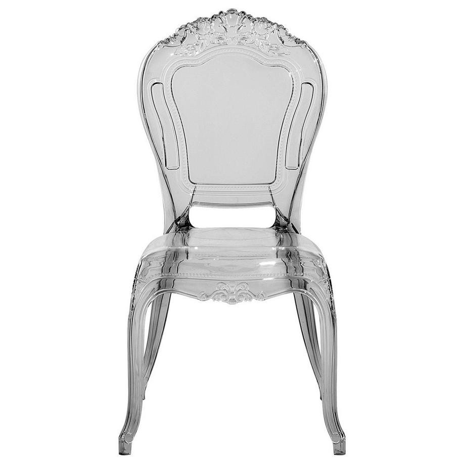 Beliani Lot de 2 chaises de salle à manger en Polycarbonate Glamour VERMONT  