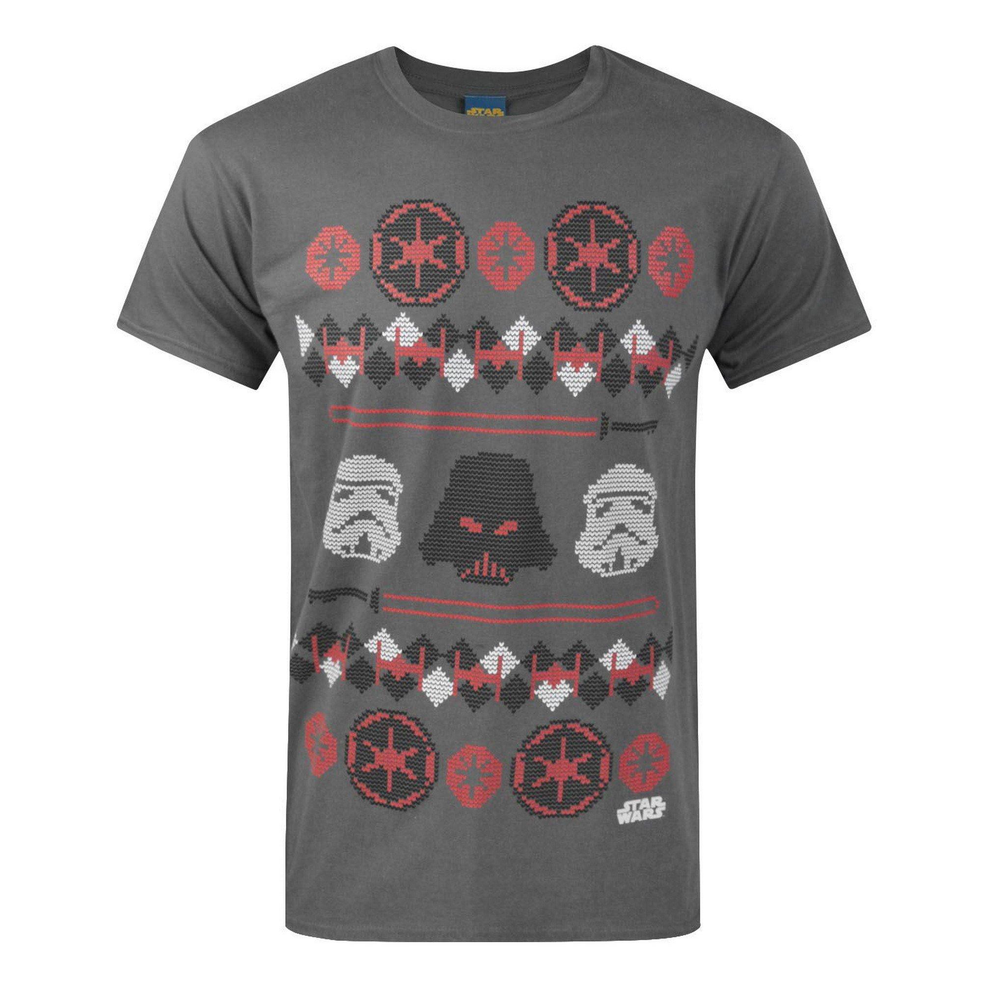 STAR WARS  Darth Vader Fair Isle Weihnacht TShirt 