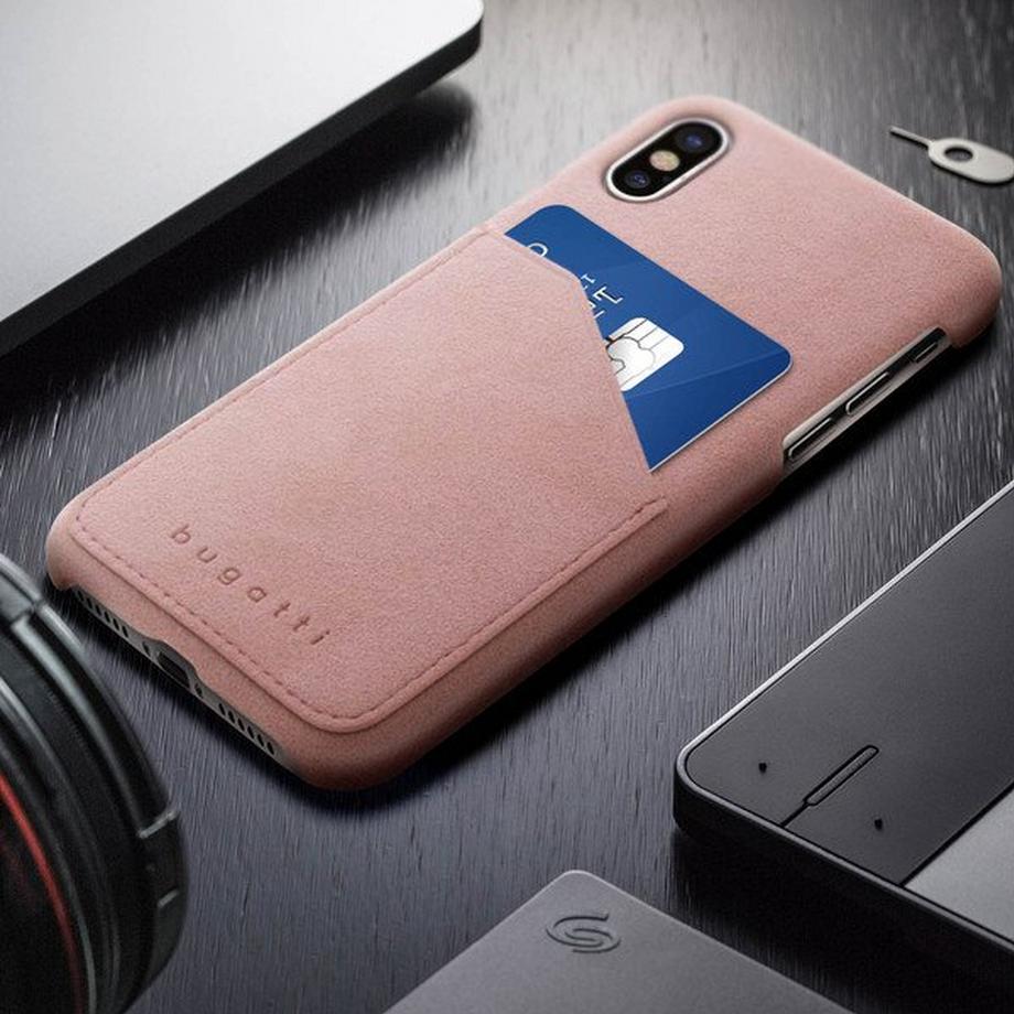 BUGATTI  Coque iPhone X / XS Coque Ultra-suédé Rose 