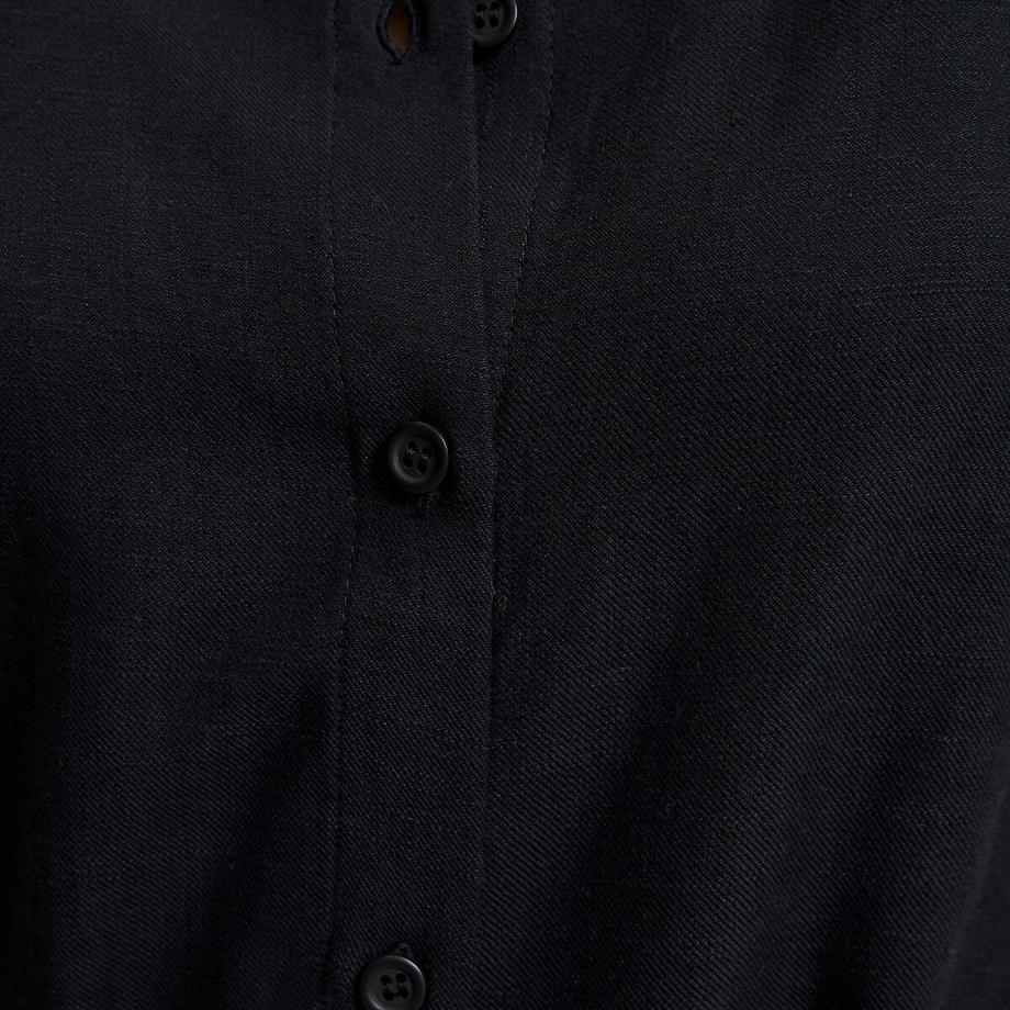 La Redoute Collections Robe Chemise Longue Manches Coudes Ceinturée  