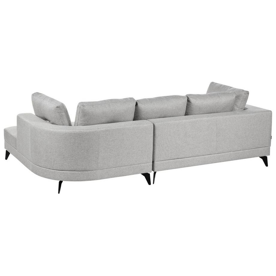 Beliani Canapé d'angle en Lin synthétique Moderne MARUM  