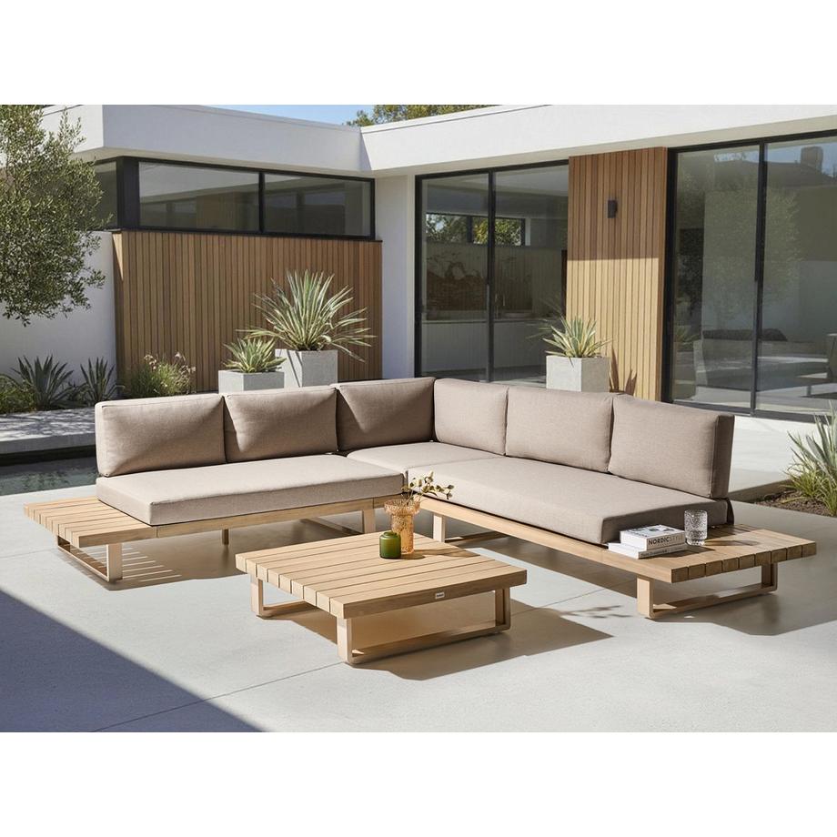 Beliani Outdoor Kissenbezug Set aus Polyester Mediterran MYKONOS  