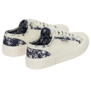 SUPERGA  Sneaker 2630, Gestreifte gezeichnete Blumen 