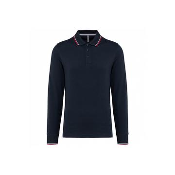 poo-shirt aus piqué-strick angarm