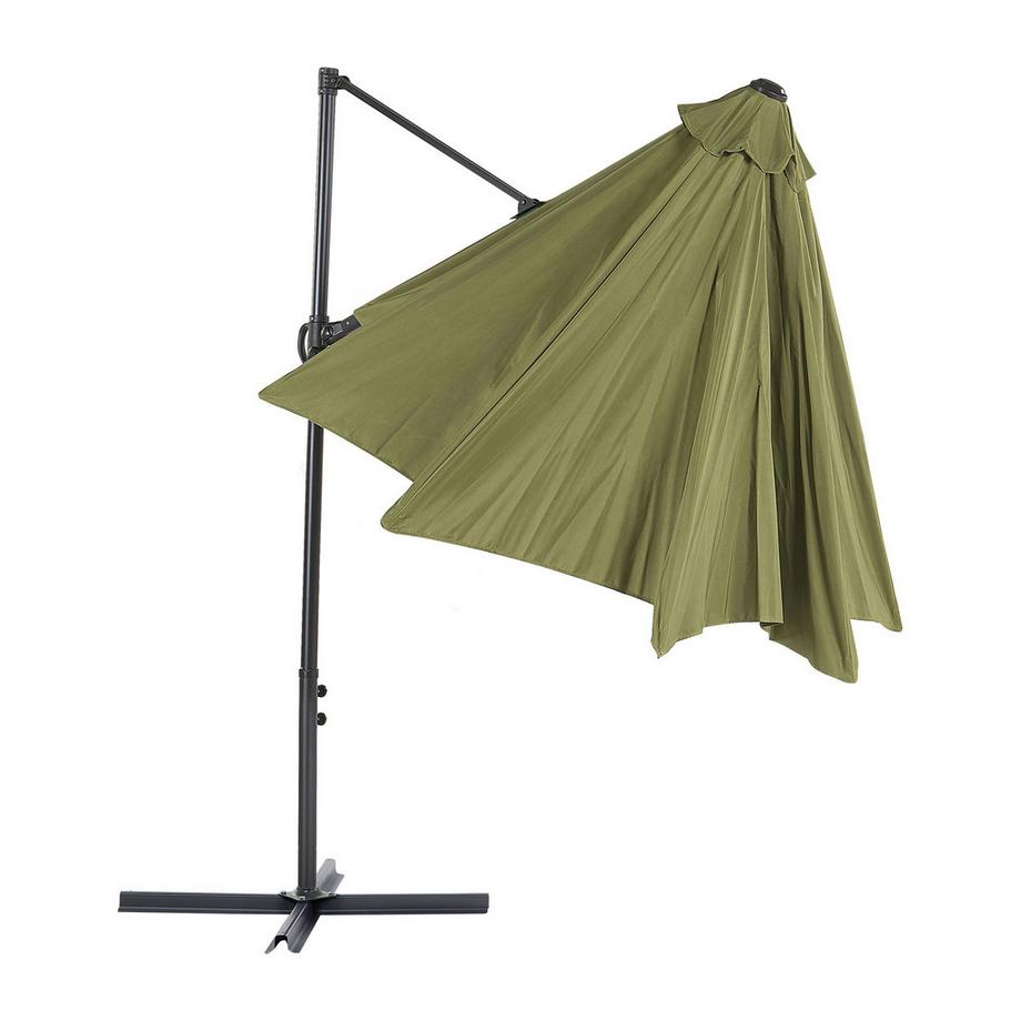 Beliani Ombrellone a sbalzo en Tessuto SAVONA II  