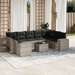 VidaXL set divano da giardino Polirattan  