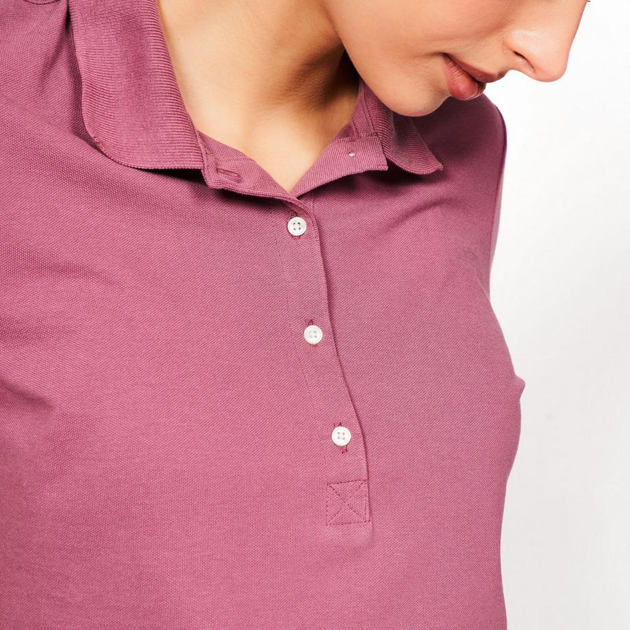 INESIS  Polo golf donna maniche corte cotone 