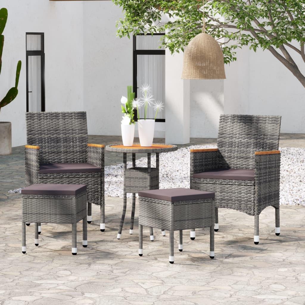 VidaXL set salotto da giardino Polirattan  