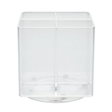 diaqua  Portatrucchi Pensa trasparente, 360° rotante 