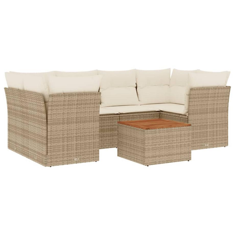 set divano da giardino Polirattan