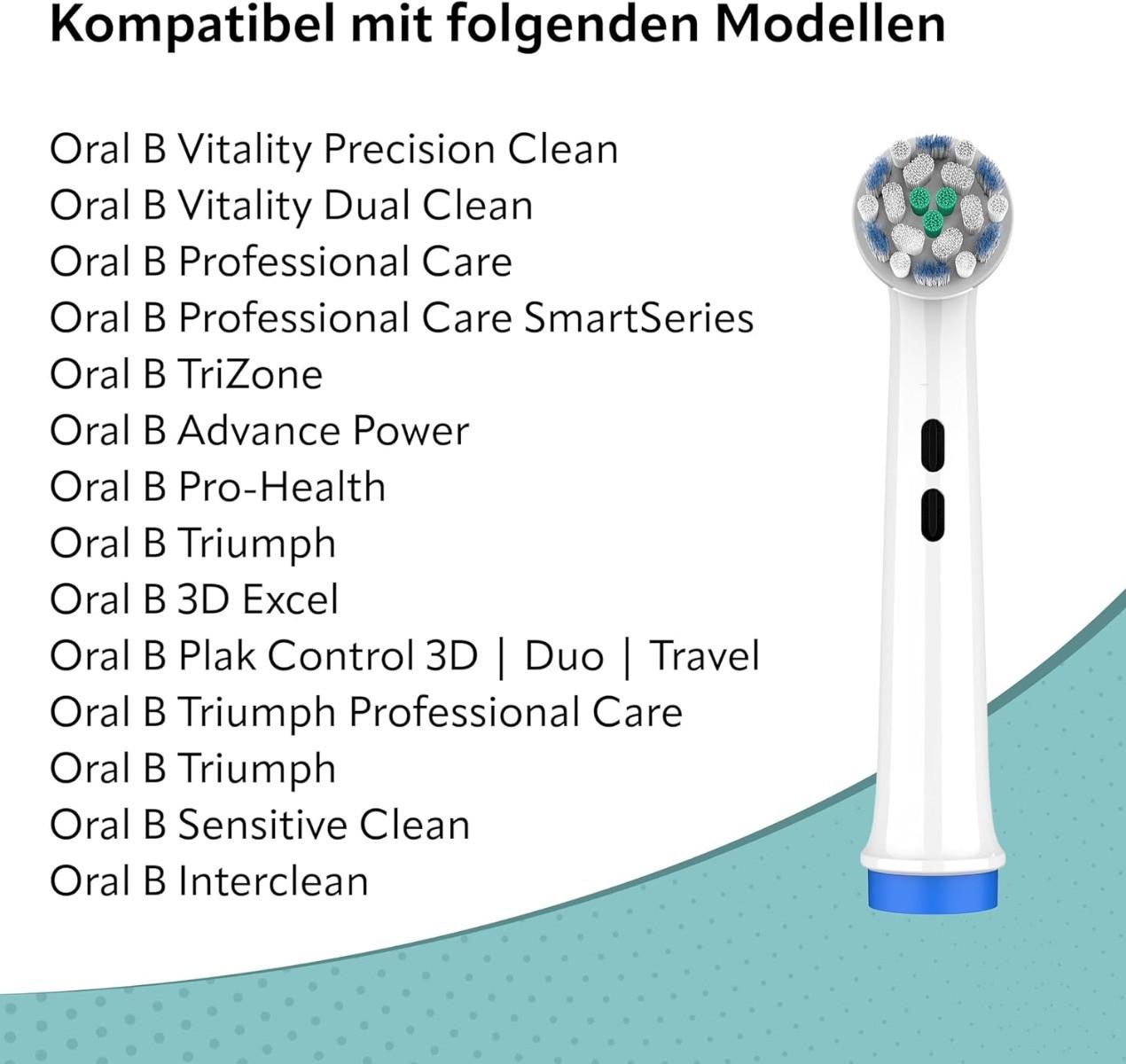 Ora-Care  Brossettes de rechange Ultra Sensitive compatibles avec Oral-B paquet de 8 