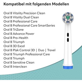 Ora-Care  Brossettes de rechange Ultra Sensitive compatibles avec Oral-B paquet de 8 