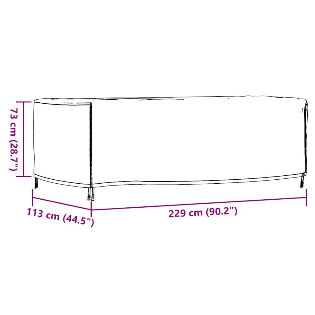 VidaXL Gartenmöbel abdeckung polyester  