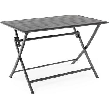 Table de jardin pliante Elin anthracite LH32 110x70