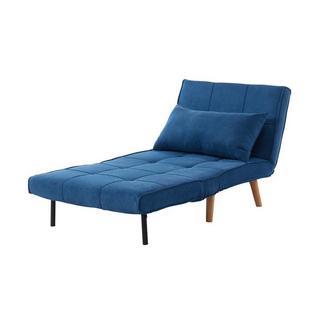 Vente-unique Poltrona letto XL in tessuto Blu CHILA  