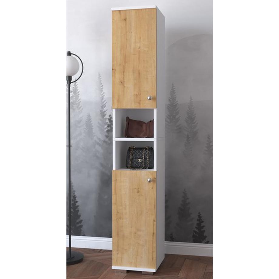 VCM Holz schmaler Schuhschrank Schuhregal Schrank Dielenmöbel Gados  M  