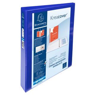 Exacompta Classeur PP personnalisable Kreacover - 4 anneaux en D 25mm - A4 maxi - x 10  