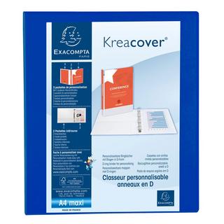 Exacompta Classeur PP personnalisable Kreacover - 4 anneaux en D 25mm - A4 maxi - x 10  