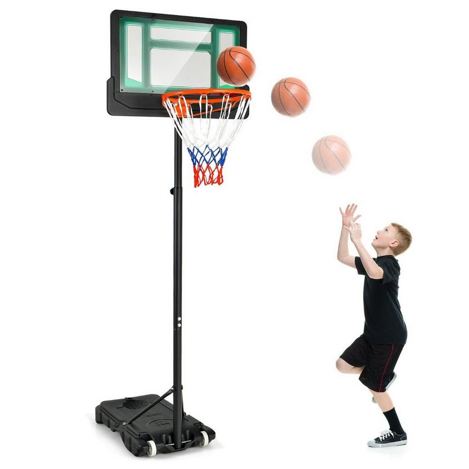 Northix  Panier de Basket sur Pied Réglable en Hauteur Intérieur Extérieur 