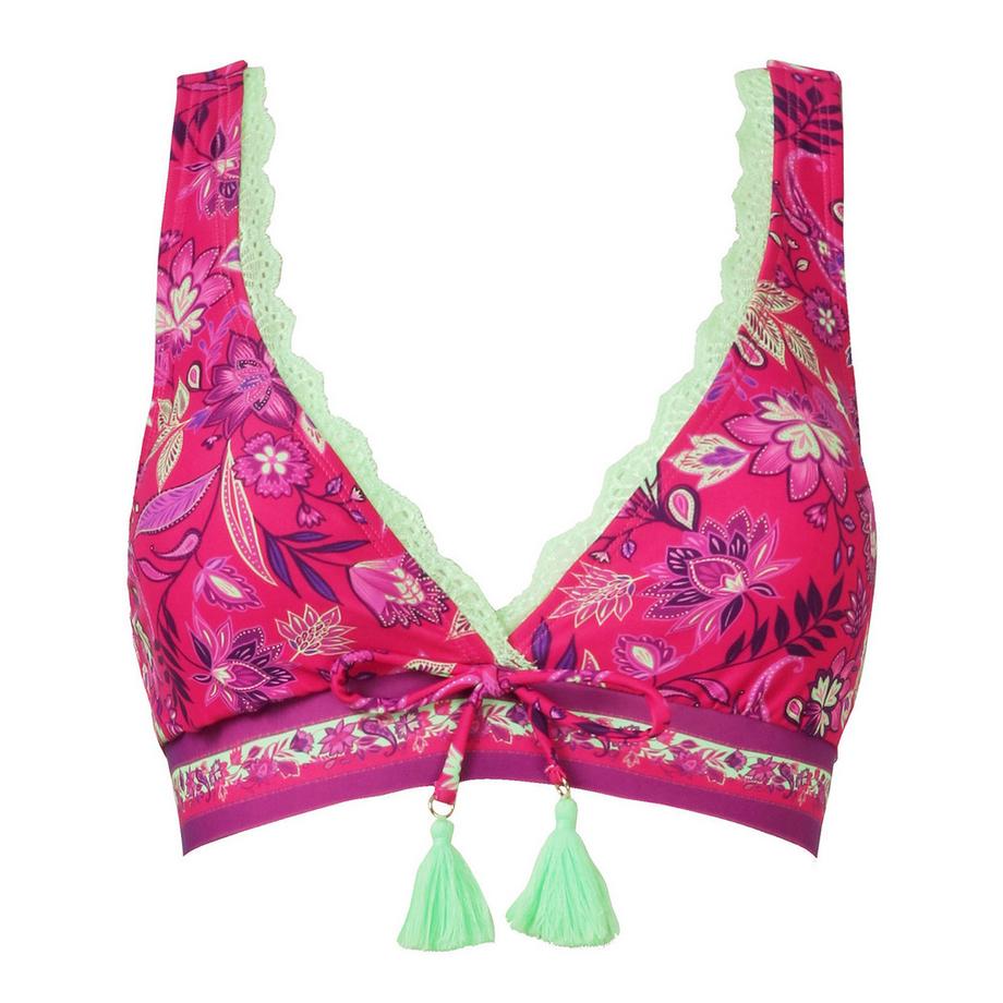 Joe Browns Neon Bikini Oberteil mit Spitzenbesatz  