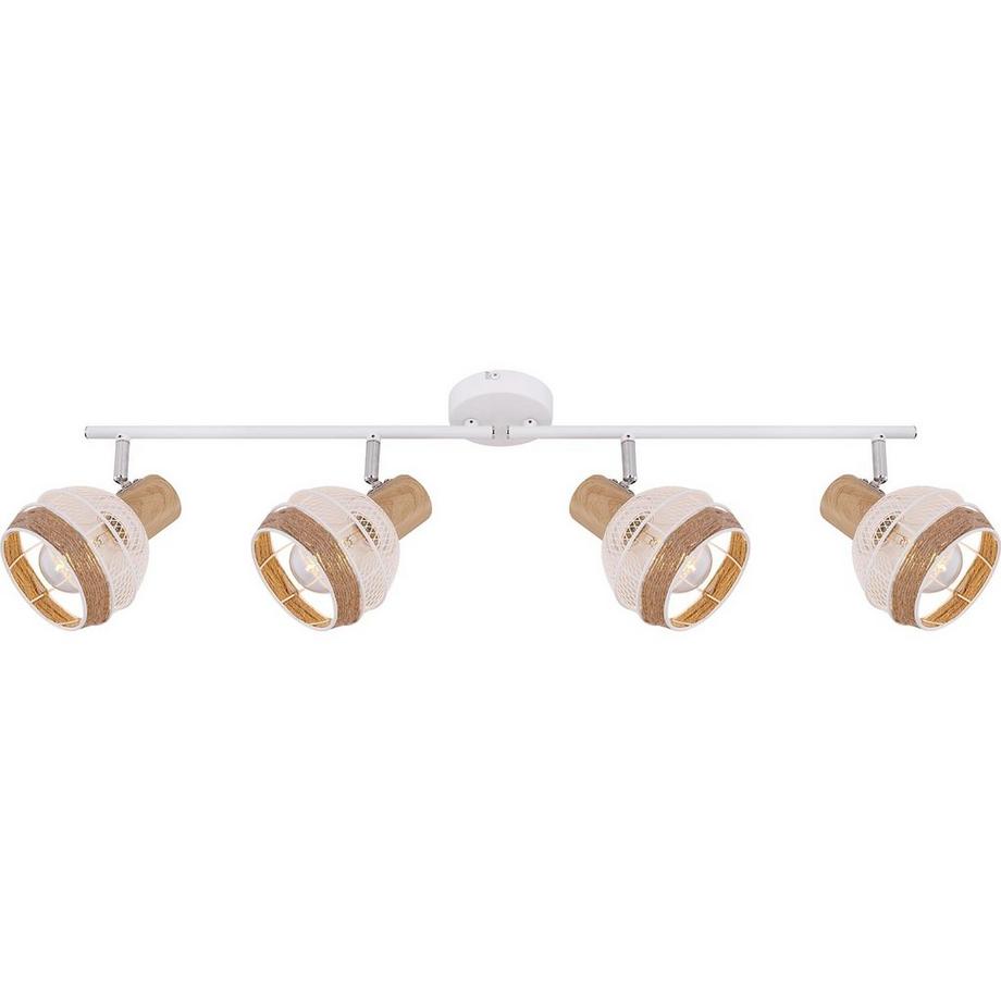 mutoni Projecteur blanc en métal Widy 4xE27  