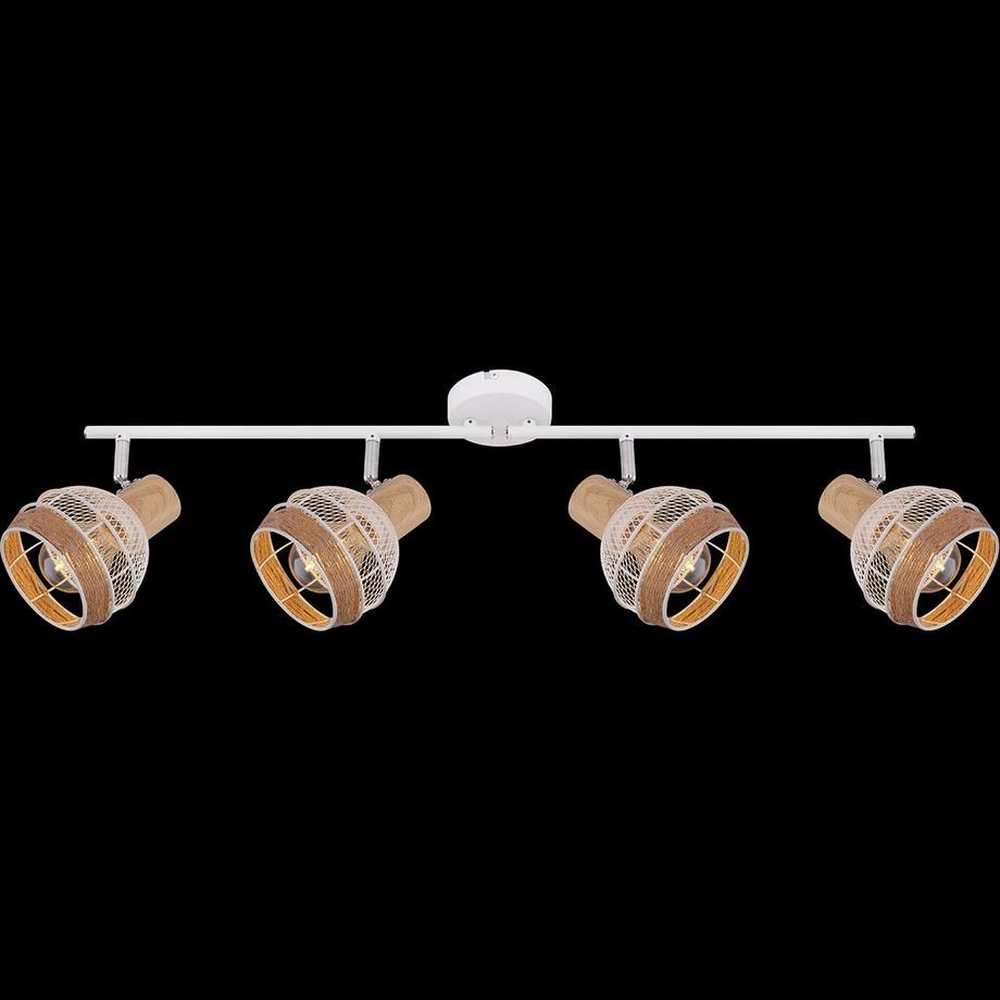 mutoni Projecteur blanc en métal Widy 4xE27  