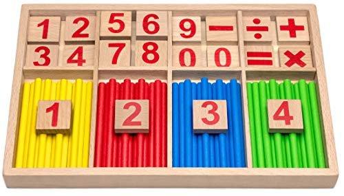 Activity-board  Matériel de jouet mathématique, du jeu de tables de multiplication en bois aux nombres 1x1, calcul, aide à l'apprentissage de l'arithmétique 